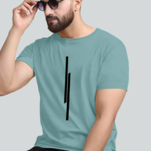 Men Striped Round T-shirt