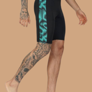 Color Block Men Black Tights